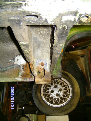 linker Querträger von unten