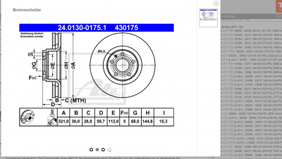 ATE 981 Bremsscheibe