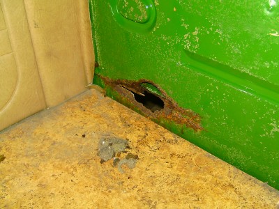 Linker Radkasten von innen