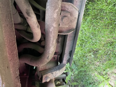 Motorhalter + Anschraubung Motorschutzrahmen rechts